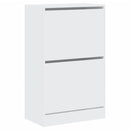 vidaXL fehér szerelt fa cipőszekrény 60 x 34 x 96,5 cm