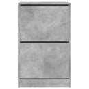 vidaXL betonszürke szerelt fa cipőszekrény 60 x 34 x 96,5 cm