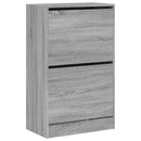 vidaXL szürke sonoma színű szerelt fa cipőszekrény 60 x 34 x 96,5 cm