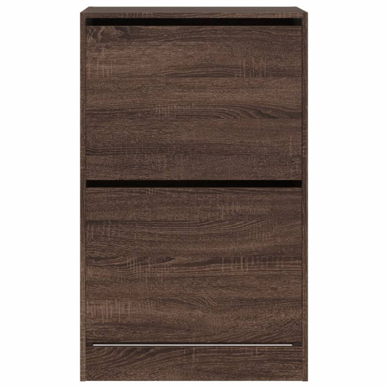 vidaXL barna tölgyszínű szerelt fa cipőszekrény 60 x 34 x 96,5 cm