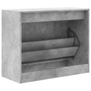vidaXL betonszürke szerelt fa cipőszekrény 80 x 34 x 63 cm