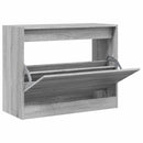 vidaXL szürke sonoma színű szerelt fa cipőszekrény 80 x 34 x 63 cm