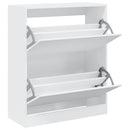 vidaXL fehér szerelt fa cipőszekrény 80 x 34 x 96,5 cm