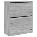 vidaXL szürke sonoma színű szerelt fa cipőszekrény 80x34x96,5 cm