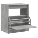 vidaXL betonszürke szerelt fa cipőszekrény 60 x 42 x 69 cm