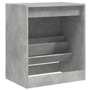 vidaXL betonszürke szerelt fa cipőszekrény 60 x 42 x 69 cm