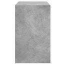 vidaXL betonszürke szerelt fa cipőszekrény 80x42x69 cm