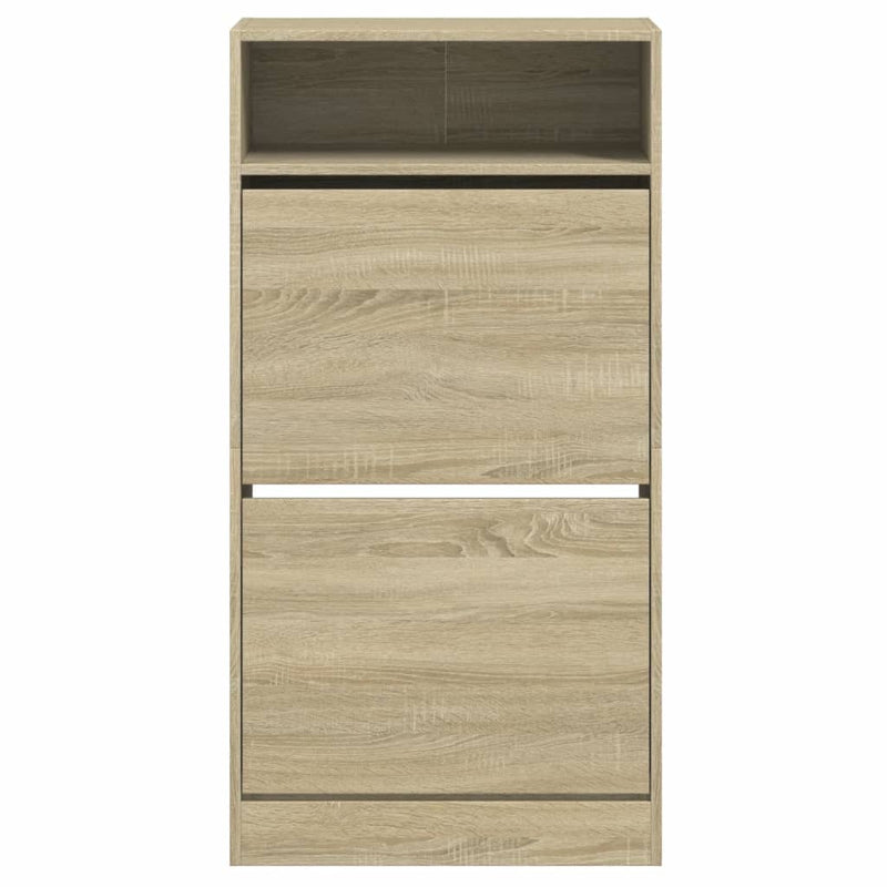 vidaXL sonoma tölgy színű szerelt fa cipőszekrény 60x34x116 cm