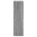 vidaXL szürke sonoma színű szerelt fa cipőszekrény 60x34x116 cm