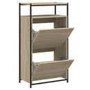vidaXL sonoma tölgy színű szerelt fa cipőszekrény 60x34x112 cm