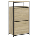 vidaXL sonoma tölgy színű szerelt fa cipőszekrény 60x34x112 cm