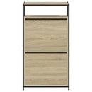 vidaXL sonoma tölgy színű szerelt fa cipőszekrény 60x34x112 cm