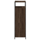 vidaXL barna tölgyszínű szerelt fa cipősszekrény 60x34x112 cm
