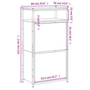 vidaXL barna tölgyszínű szerelt fa cipősszekrény 60x34x112 cm