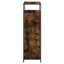 vidaXL füstös tölgy színű szerelt fa cipőszekrény 75x34x112 cm