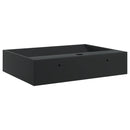 vidaXL matt fekete ásványöntvény/márványöntvény mosdó 50x38x11 cm