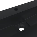 vidaXL matt fekete ásványöntvény/márványöntvény mosdó 60 x 38 x 11 cm