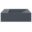 vidaXL antracit ásványöntvény/márványöntvény mosdókagyló 50x38x11 cm