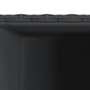 vidaXL 3 db fekete polyrattan kerti ültetőláda