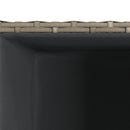 vidaXL 3 db szürke polyrattan kerti ültetőláda