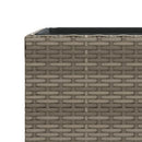 vidaXL 3 db szürke polyrattan kerti ültetőláda