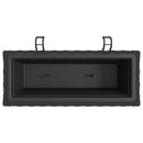 vidaXL 2 db fekete polyrattan növénytartó horoggal