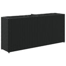 vidaXL fekete polyrattan kerti ültetőláda 2 cseréppel 90x20x40 cm