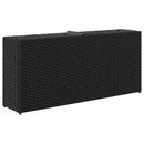 vidaXL fekete polyrattan kerti ültetőláda 2 cseréppel 90x20x40 cm