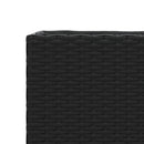 vidaXL fekete polyrattan kerti ültetőláda 2 cseréppel 90x20x40 cm