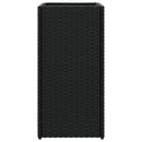 vidaXL fekete polyrattan kerti ültetőláda 30x30x60 cm