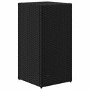 vidaXL fekete polyrattan kerti ültetőláda 30x30x60 cm