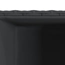 vidaXL fekete polyrattan kerti ültetőláda 30x30x60 cm