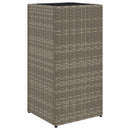vidaXL szürke polyrattan kerti ültetőláda 30x30x60 cm