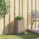 vidaXL szürke polyrattan kerti ültetőláda 30x30x60 cm