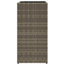 vidaXL szürke polyrattan kerti ültetőláda 30x30x60 cm