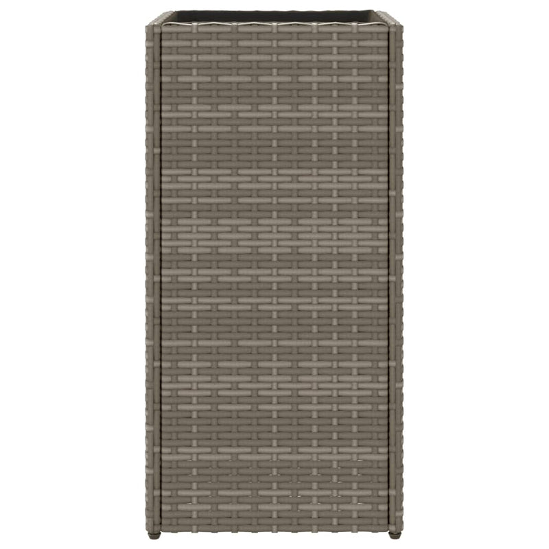 vidaXL szürke polyrattan kerti ültetőláda 30x30x60 cm