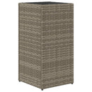 vidaXL szürke polyrattan kerti ültetőláda 30x30x60 cm