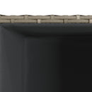 vidaXL szürke polyrattan kerti ültetőláda 30x30x60 cm