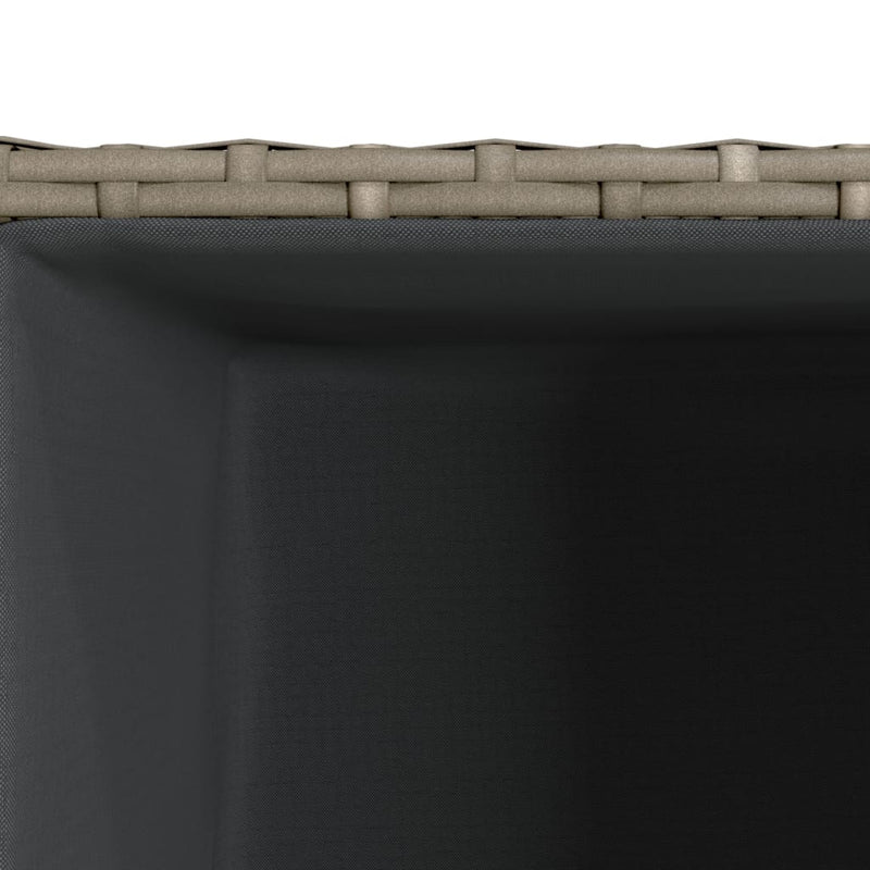 vidaXL szürke polyrattan kerti ültetőláda 30x30x60 cm