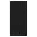 vidaXL fekete polyrattan kerti ültetőláda 40x40x80 cm