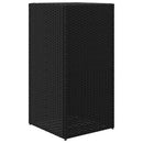 vidaXL fekete polyrattan kerti ültetőláda 40x40x80 cm