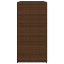 vidaXL barna polyrattan kerti ültetőláda 40x40x80 cm