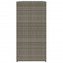 vidaXL szürke polyrattan kerti ültetőláda 40x40x80 cm
