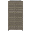 vidaXL szürke polyrattan kerti ültetőláda 40x40x80 cm