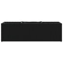 vidaXL fekete polyrattan kerti ültetőláda 3 cseréppel 105x30x32 cm