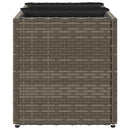 vidaXL szürke polyrattan kerti ültetőláda 3 cseréppel 105x30x32 cm