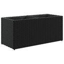 vidaXL fekete polyrattan kerti ültetőláda 2 cseréppel 72x30x32 cm
