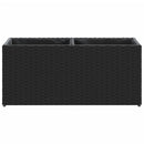vidaXL fekete polyrattan kerti ültetőláda 2 cseréppel 72x30x32 cm