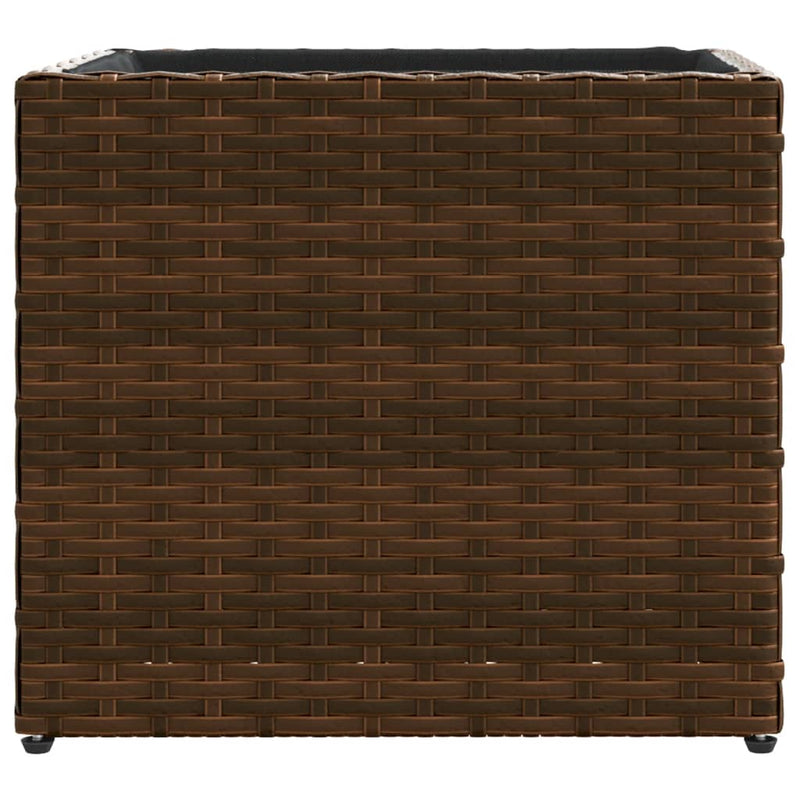 vidaXL barna polyrattan kerti ültetőláda 36x30x32 cm