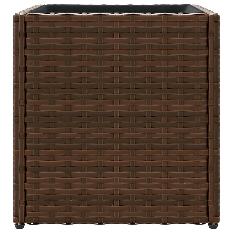 vidaXL barna polyrattan kerti ültetőláda 36x30x32 cm